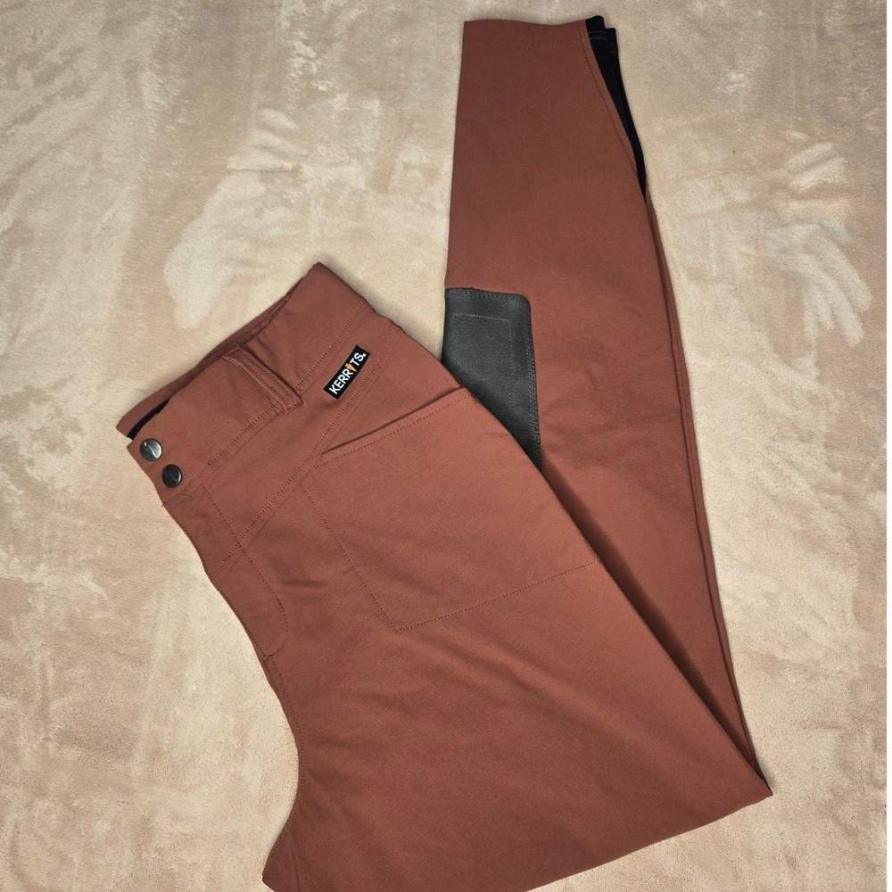 Kerrits Riding Breeches Women Size L Terracotta Pants - Picture 5 of 11